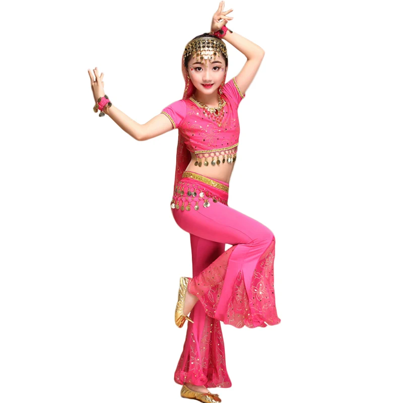 Костюмы для восточных танцев девочек египетские Детские костюмы танца живота