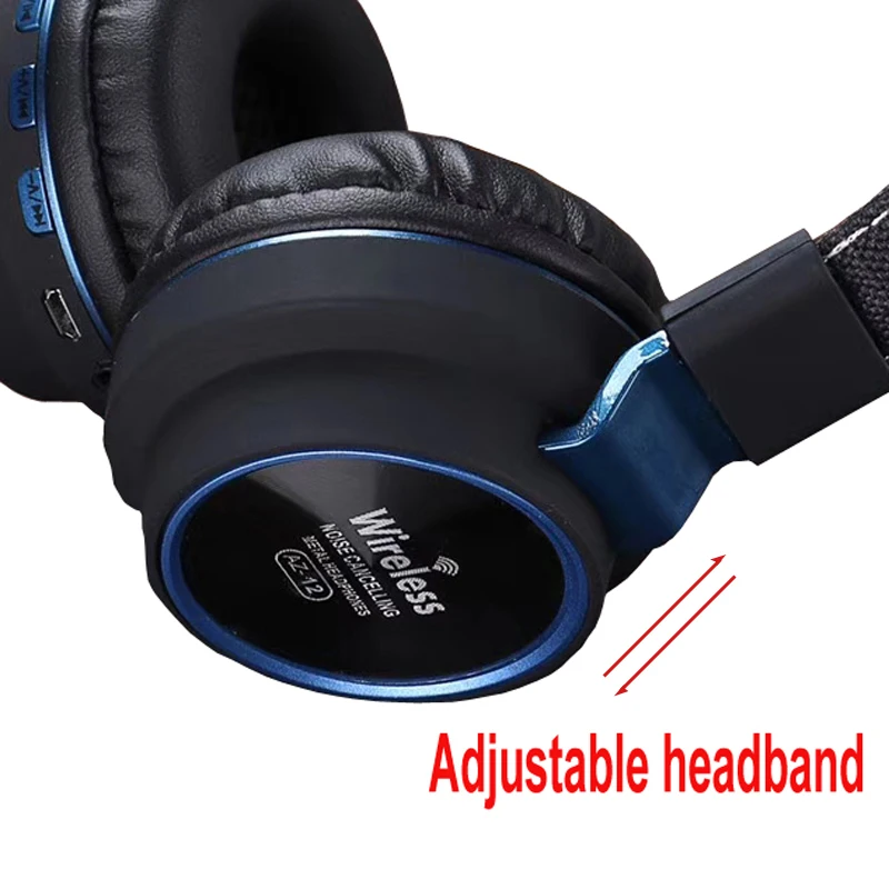 WKY Official Headphones Bluetooth 4.2 High Quality HD Stereo Wireless Active Noise Cancelling Headset Support TF Card with Mic |