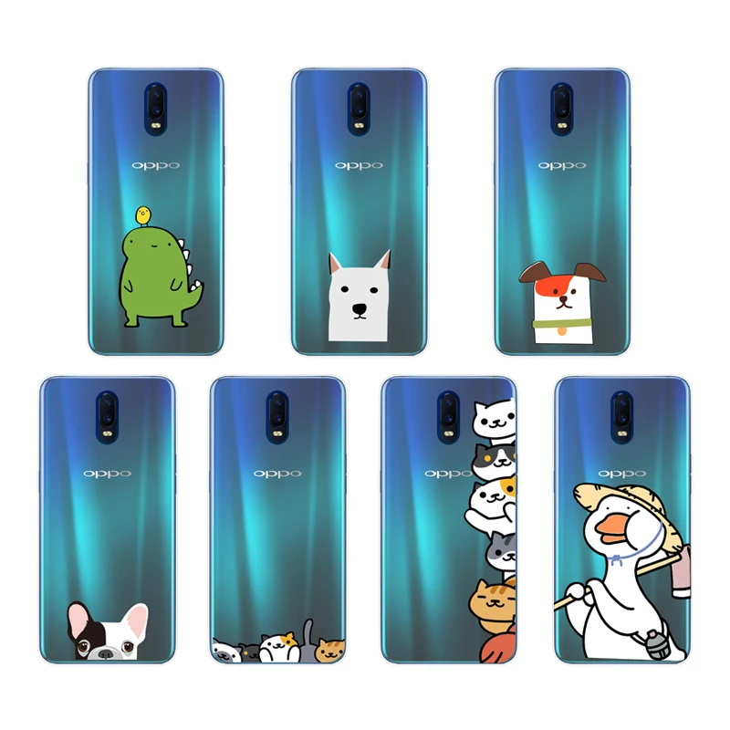 Милый ТПУ чехол CinkeyPro для OPPO F9 F7 F5 R17 Pro RX17 R15 R11 R11s R9 R9s Plus мягкий прозрачный