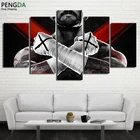 Современные настенные художественные картины холст плакаты рамка HD печатная Спортивная Живопись 5 шт. тренажерный зал бокс фото для гостиной Декор PENGDA