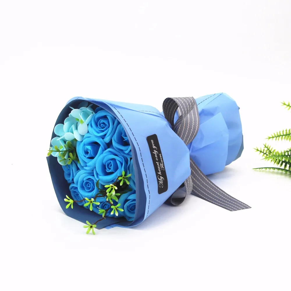 Искусственная Цветочная подделка цветы мыло Роза декоративные для Свадебная