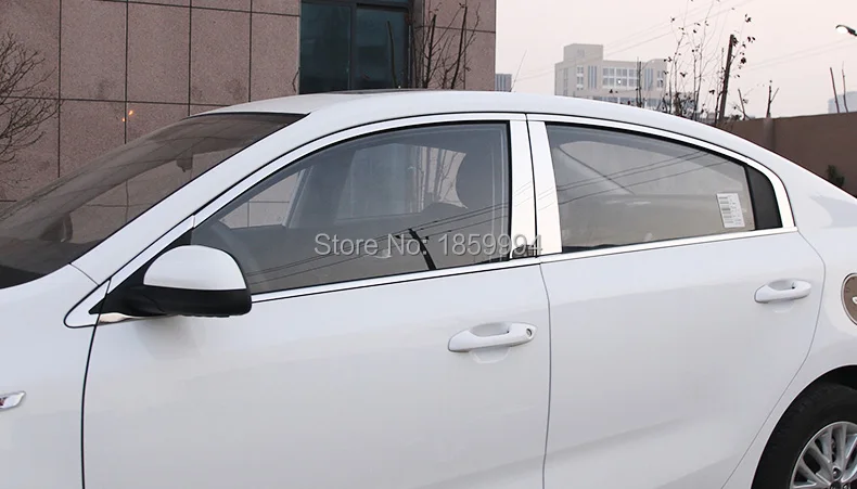 Для kia k2/rio 4 полная отделка окна стиль украшения stripsticker крышка