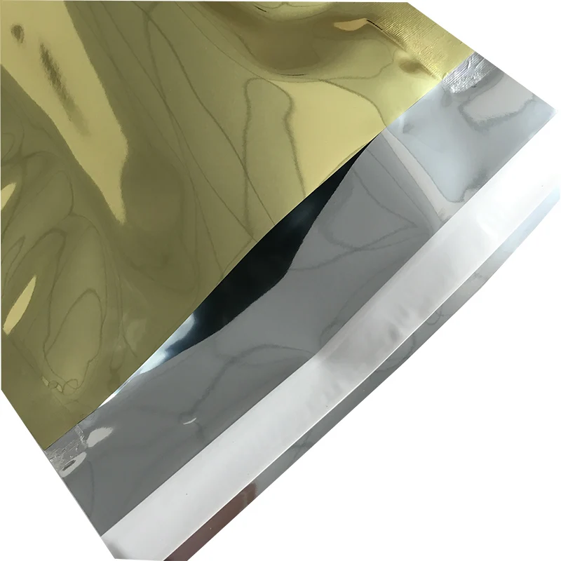 Gold Золотой алюминиевой фольги сумка C4 229x324 мм Глянцевая Поли Мейлер 9x13 голографическая конверты для доставки - Цвет: Gold