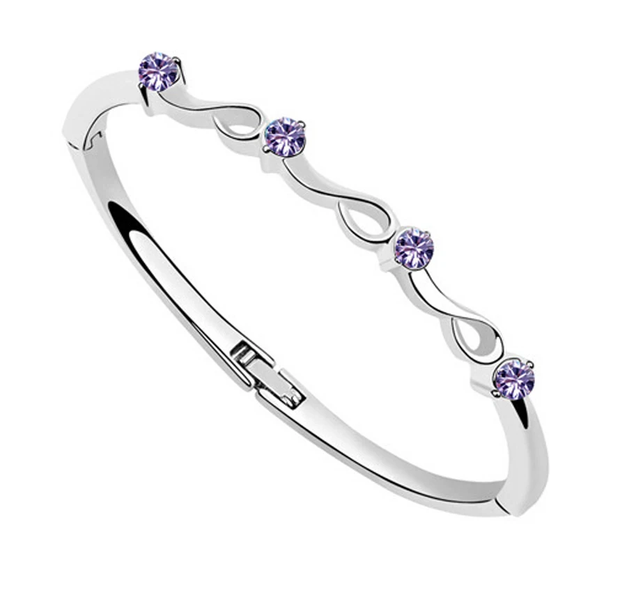 Роскошные браслеты и новый дизайн посеребренный браслет трендовый AAA кубический