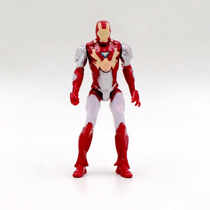 6 шт./компл. 10 см Мстители ПВХ фигурку Модель игрушки Бэтмен Супермен Ironman Халк Тор