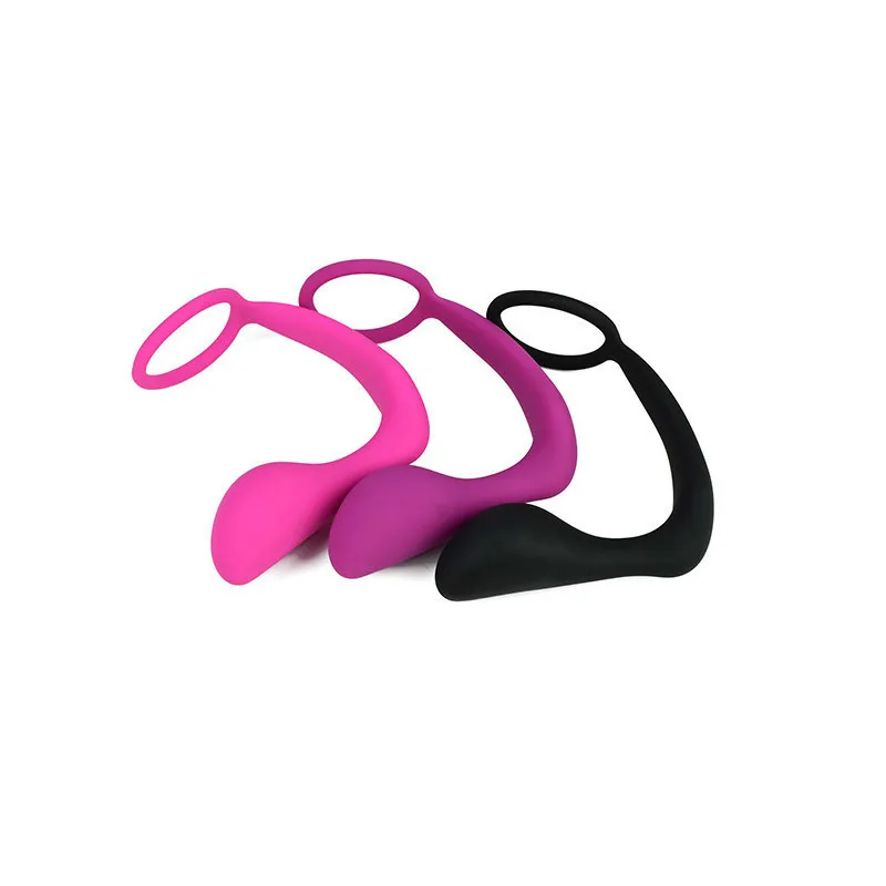 LOAEY Male Prostate Massage &amp Anal Plug Silicone Stimulator Butt Delay Ejaculation Ring Sex Toys For Men Gays | Красота и здоровье