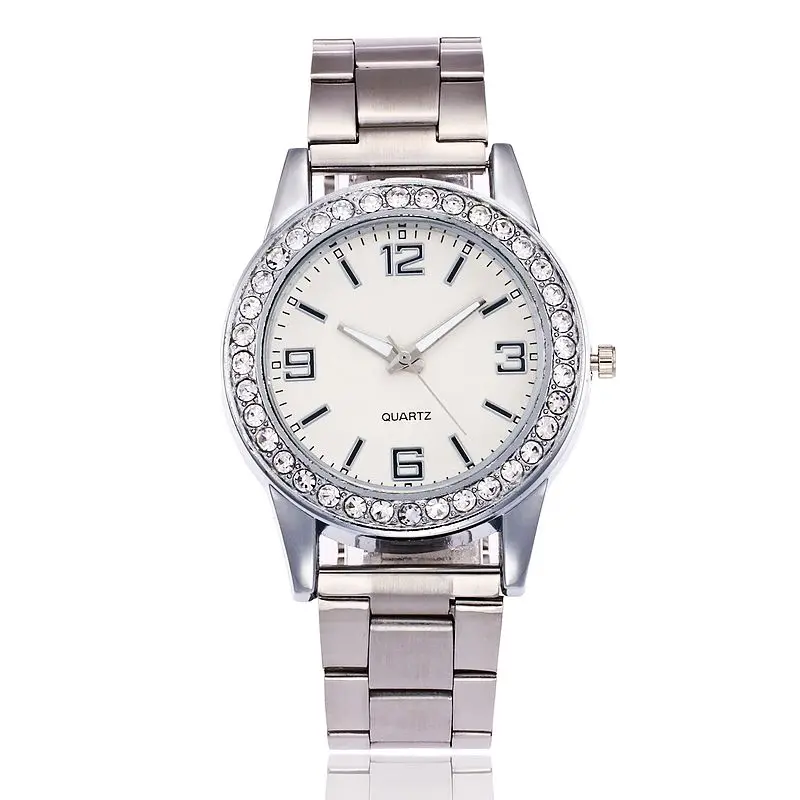 100 шт./лот модные роскошные часы без логотипа из сплава с украшениями кварцевые