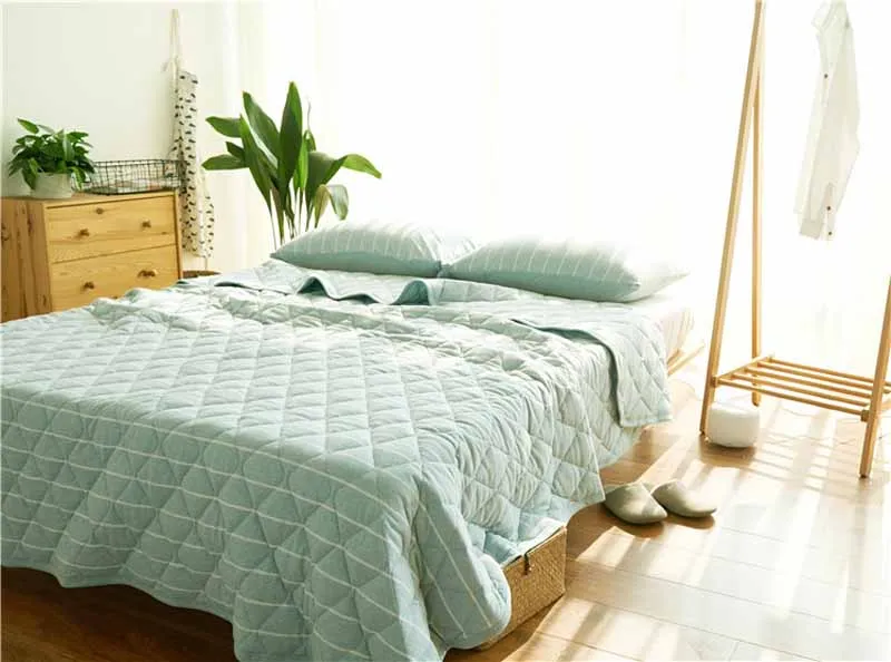?? 100% 純粋な天然有機綿スーパー健康で快適なキルトのベッドカバー寝具セットベッドカバー毛布シート