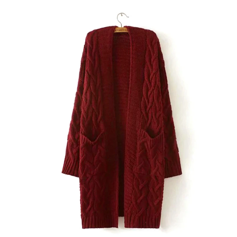 Новинка 2018 Повседневный свитер Женская куртка свободная длинная секция