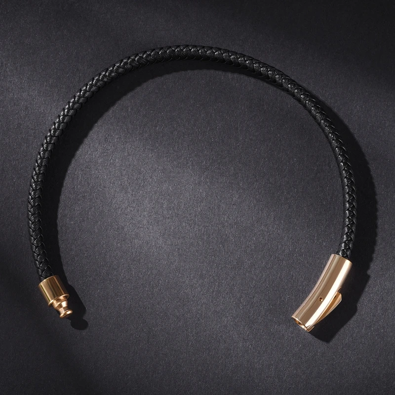 Mozo Fashion оптом подвеска плетеный кожаный браслет Для женщин ручной работы золотой