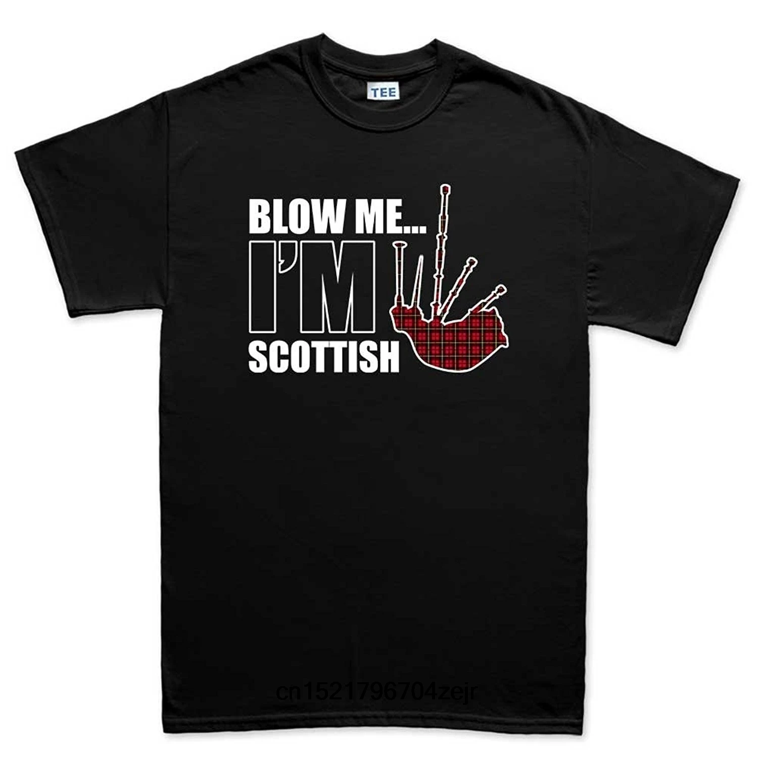 Мужская модная футболка Blow Me I'm Scottish забавная хлопковая Футболка с принтом