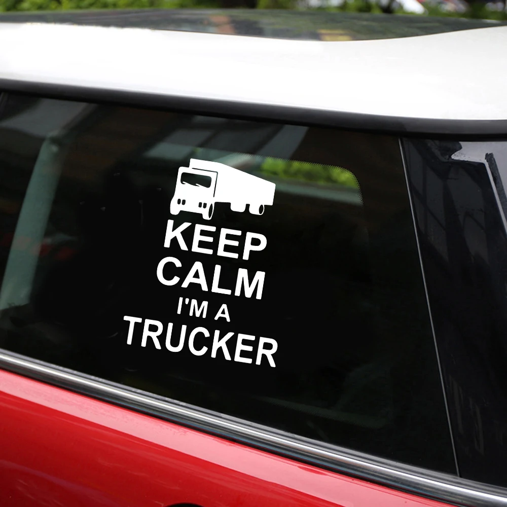 Светоотражающие 10 4x12 9 см Keep Calm I'm A Trucker наклейки и Авто Стайлинг кузова окна