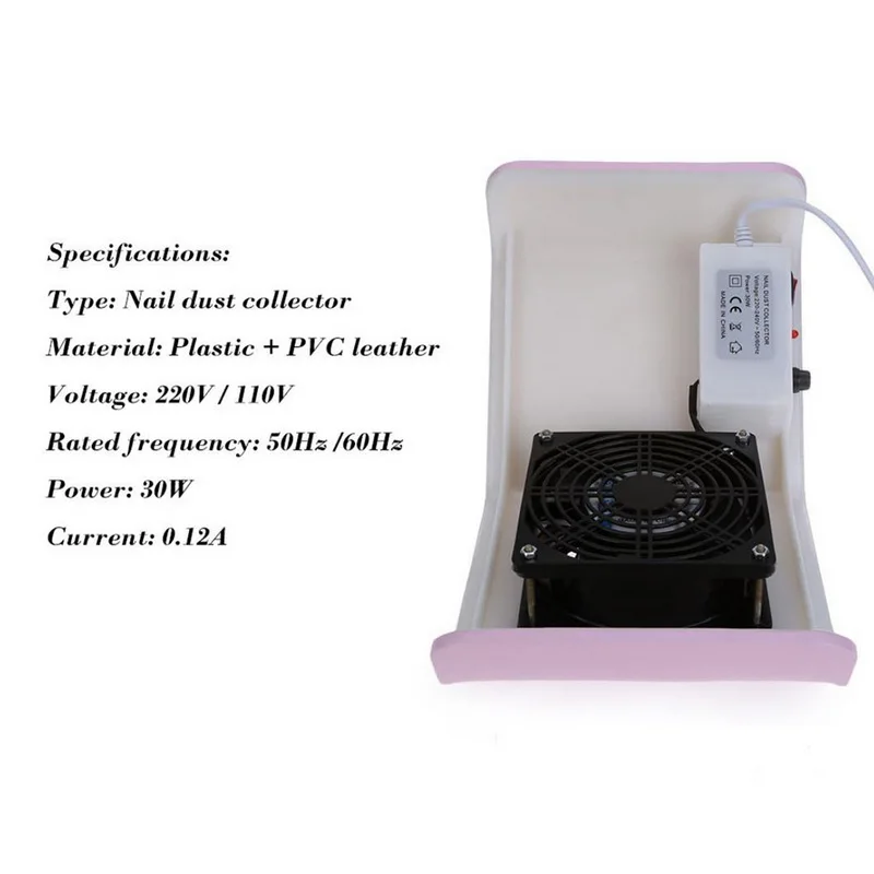 30 Вт гвоздь пылесборник стол ногтей пылесос машина УФ гель для прочистки бура