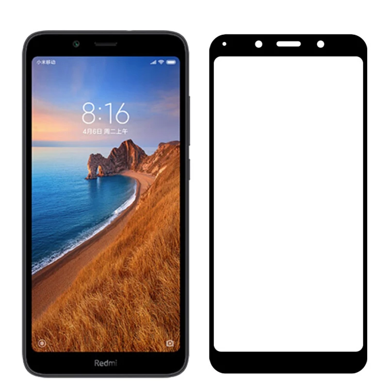 3D полный клей высокоглинозема закаленное стекло для Xiaomi Redmi 7A полное покрытие 9H защитная пленка протектор экрана для Xiaomi Redmi 7A