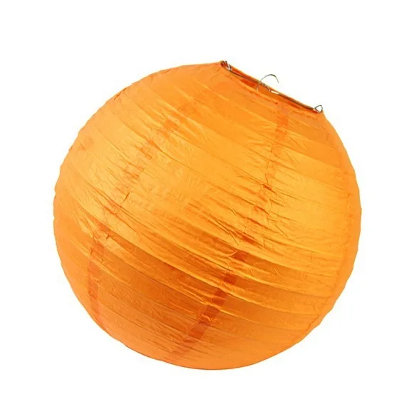 orange " /20 см круглые декоративные рисовая бумага китайская Бумага фонари, лампы оттенок, сделанные по европейским стандартам, с металлической рамкой для Одежда для свадьбы, дня рождения Подвесной Настенный декор - Цвет: orange