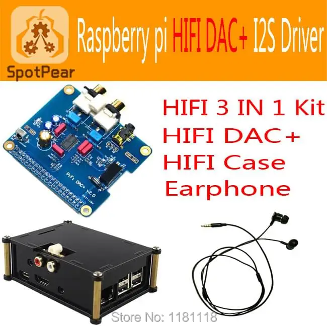 Raspberry pi 3 model B HIFI DAC аудио модуль звуковой карты I2S последняя версия комплект в 1 |