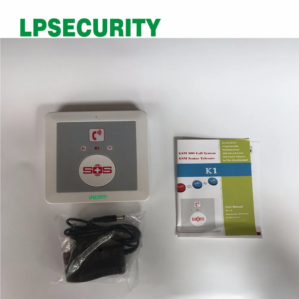 simple and fast Push-to-talk auto dial to pre-defined numbers SMS alert K1 GSM SOS Call Elderly Helper Security |