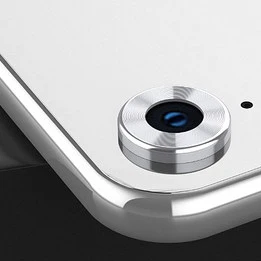 Серебристый SIANCS Роскошный Металлический объектив для iphone XR защитное кольцо камера защита круг объектив пленка протектор чехол кольцо бампер - Цвет: Серебристый