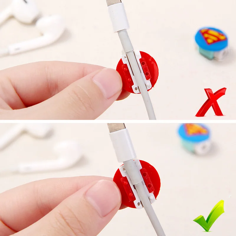 100 шт./лот мультяшный USB-кабель протектор для наушников устройство сохранения