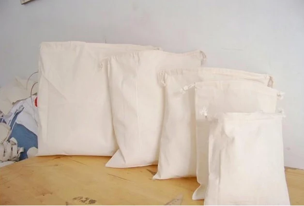 Высококачественная хлопковая дешевая сумка на шнурке ткань для ювелирных