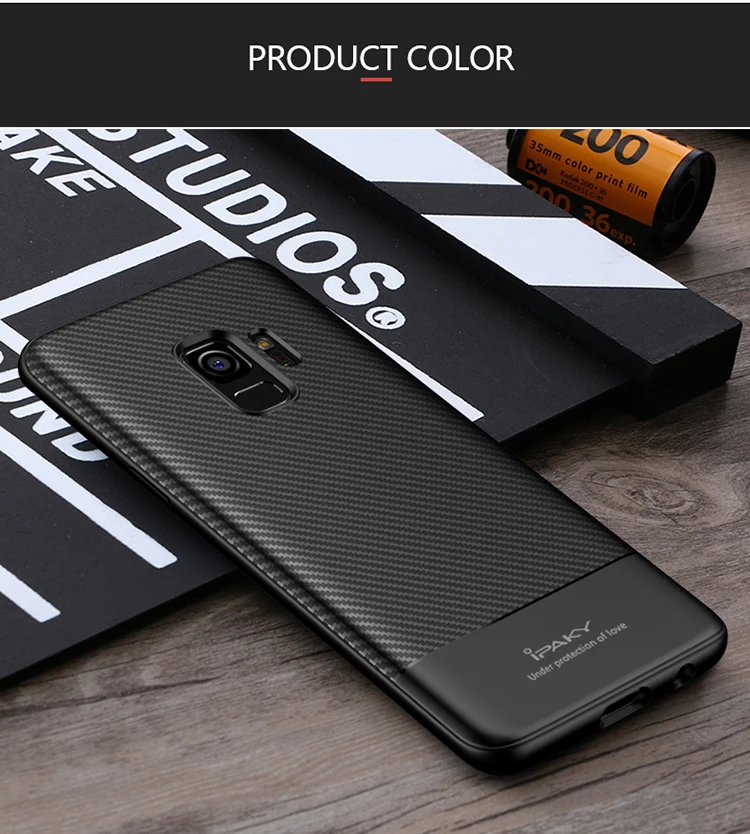 Для samsung Galaxy S9 Plus Чехол iPaky Coque для samsung S9 Plus чехол из углеродного волокна Мягкий силиконовый чехол для samsung S9 S 9 чехол s