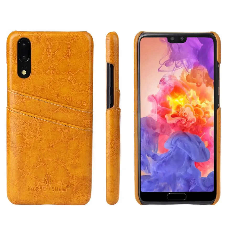 Чехол для huawei P20 P8 mate 9 Pro Honor 7, задняя крышка из натуральной кожи с масляным воском для huawei P20 P8 mate 9Pro, чехол с держателями карт