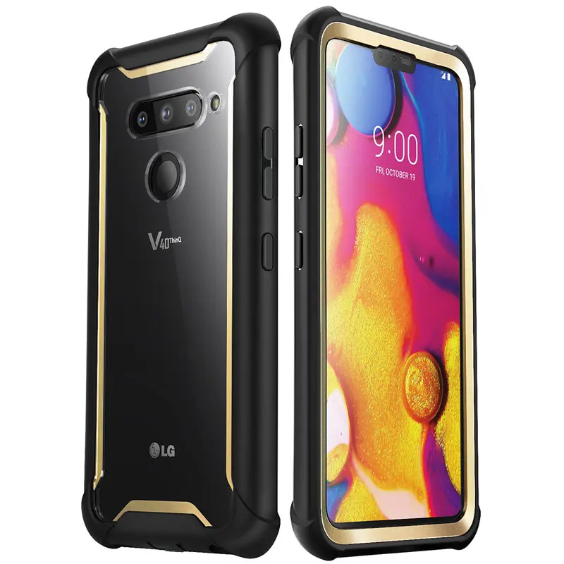 Для LG V40 Чехол i-Blason Ares полный корпус прочный прозрачный бампер крышка со встроенной защитной пленкой для LG V40 ThinQ( выпуска