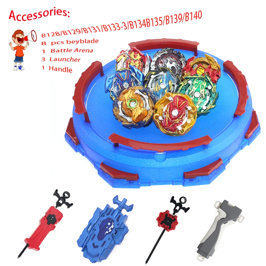 Новый костюм Bey blades Burst Toys B 127 139 блинов Bay arena Toupie Metal Fusion God Spinning Top Blades Toy|Волчки| |