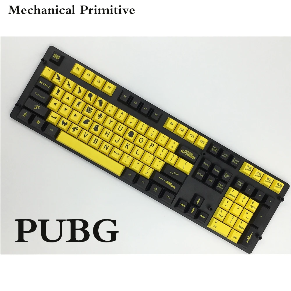 MP PUBG Keycap 156 клавиши краска сублимация PBT Вишневый профиль для механической