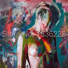 Палитра с ножом картина портрет красочная маслом импасто привлекательная