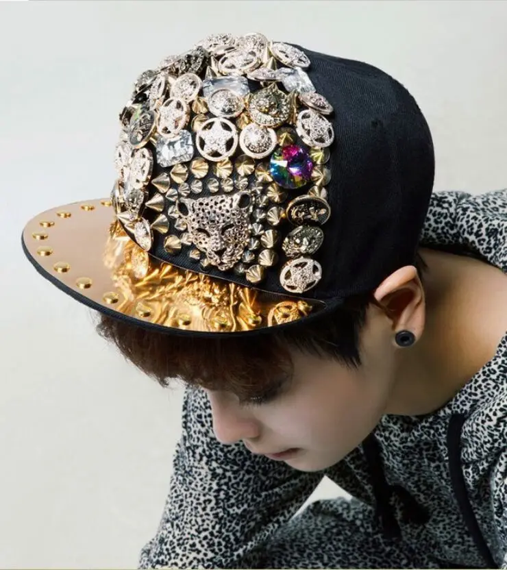 2017 Летний стиль не основной панк танец кость Нью-Йорк Snapback шапки для женщин