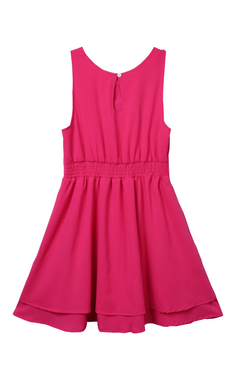 2014 Spring summer woman dress chiffon red white dresses european american style mini hot sale wholesale | Женская одежда