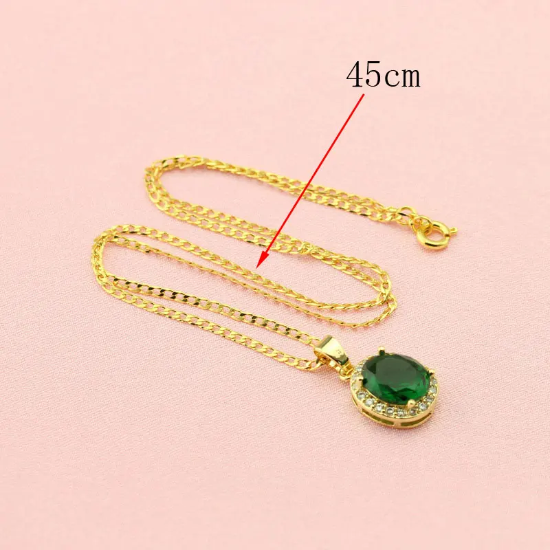 Зеленый камень золотой цвет ювелирные наборы для женщин хит продаж сексуальные и