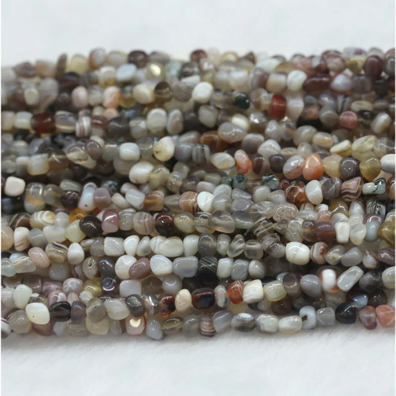 Оптовая продажа натуральное кружево бусины из Ботсваны агата усиленного оникса