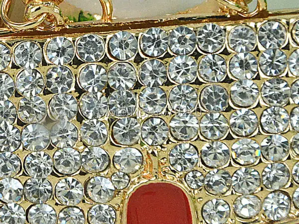 Красная сумочка модная красота брелок подвеска со стразами ювелирные изделия