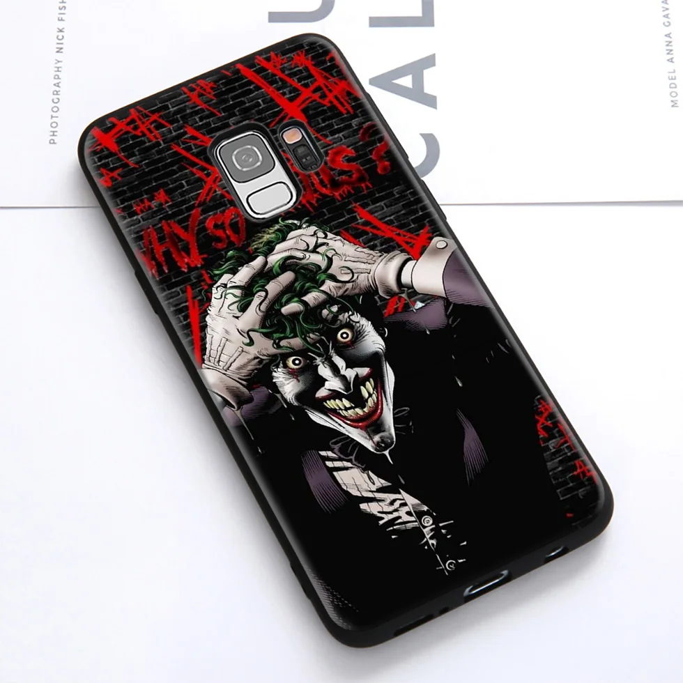 WEBBEDEPP Джокер Бэтмен мягкий чехол для Samsung Galaxy S10 S10e S9 S8 Plus S7 S6 Edge &amp J6 2018 Note 10 9 8 |
