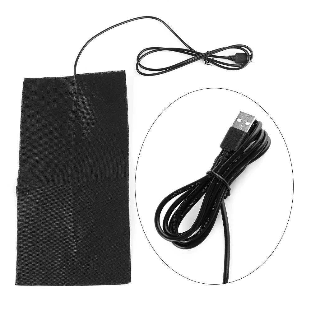 1 шт., нагревательная подушка из углеродного волокна с подогревом USB, куртка, пальто, жилет, аксессуары для одежды, зимняя теплая задняя часть шеи, быстрый нагрев