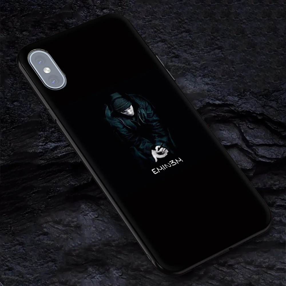 Хип-хоп рэппер Eminemcase для iphone 7 plus мягкий ТПУ чехол телефона чехлы 6 6s X XR XS MAX coque fundas |