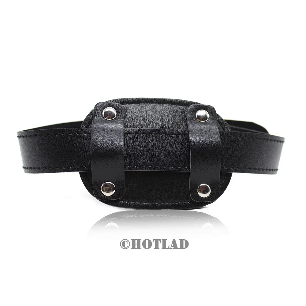 Приспособление для бондажа кожаный силиконовый кляп укуса рта пениса Женский