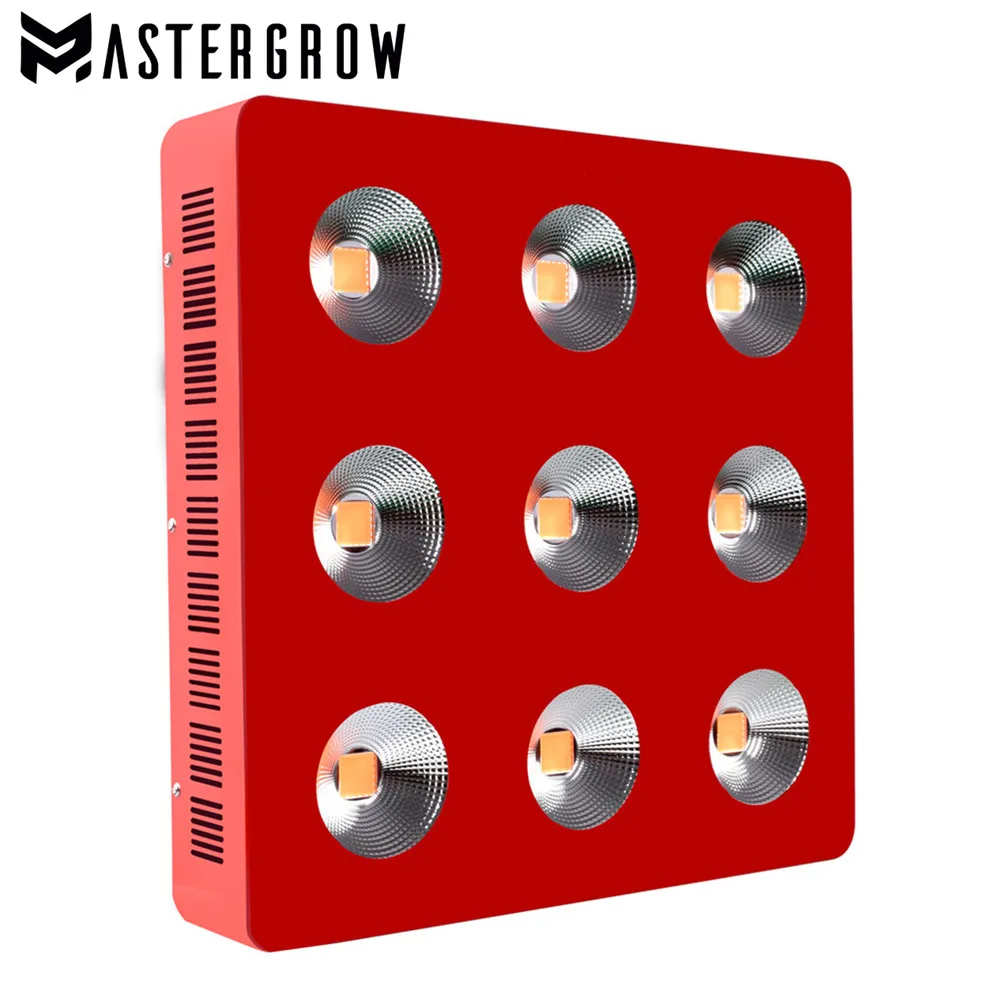 MasterGrow, 300 w/600 w/1200 w/1800 w/2700 Вт полный спектр COB светодиодный Grow светильник 410-730nm с большой объектив для внутреннего все растения