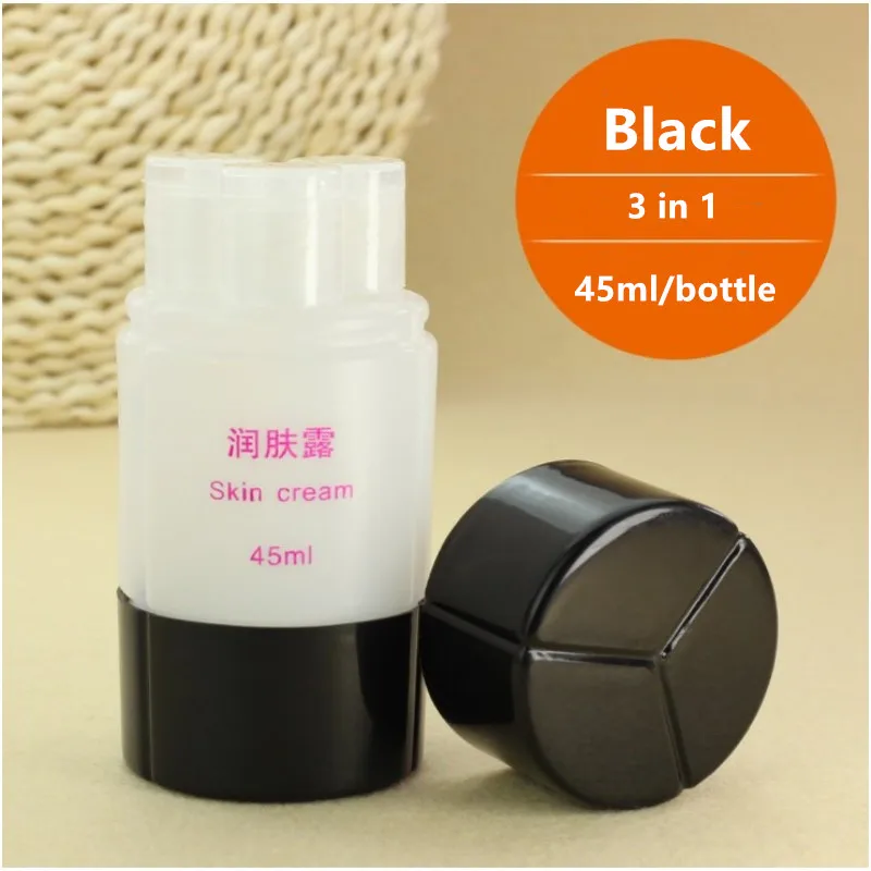 Black 3 in 1 Дорожная Косметика три розлива 4 в 1 шампунь-гель для душа лосьон для тела розлива портативная бутылка геля для душа - Цвет: Black 3 in 1