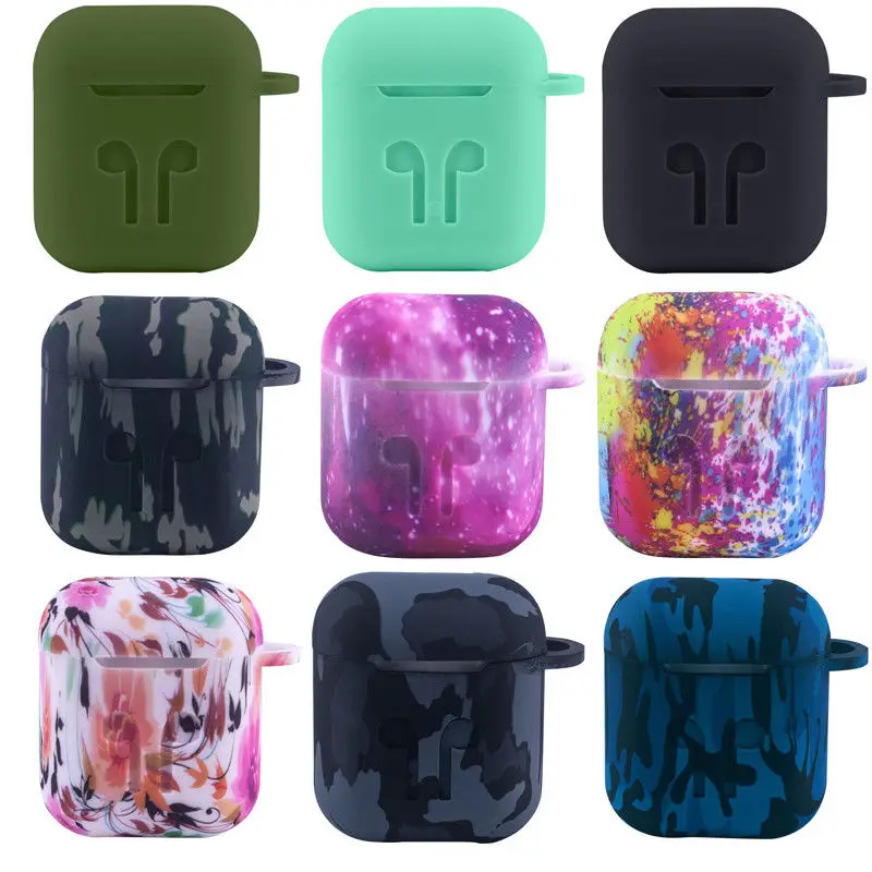 Новинка 2018 популярный Ударопрочный силиконовый защитный чехол для Apple AirPods