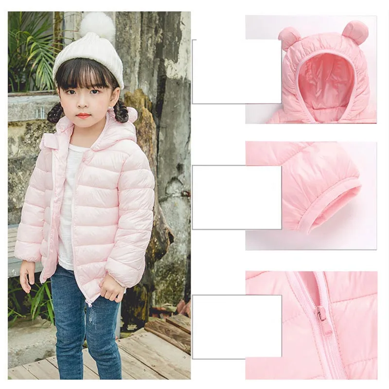 2019 Autumn Winter Jackets For Girls Coat Children Parkas Kids Boys Baby Warm Hooded Outerwear | Детская одежда и обувь