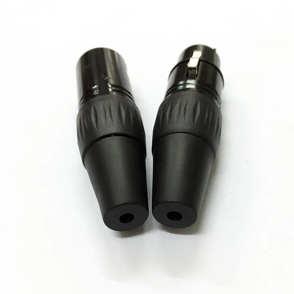 40 шт/20 набор Высокое качество Золотой штифт черный 3 Pin XLR аудио кабель Разъем MIC