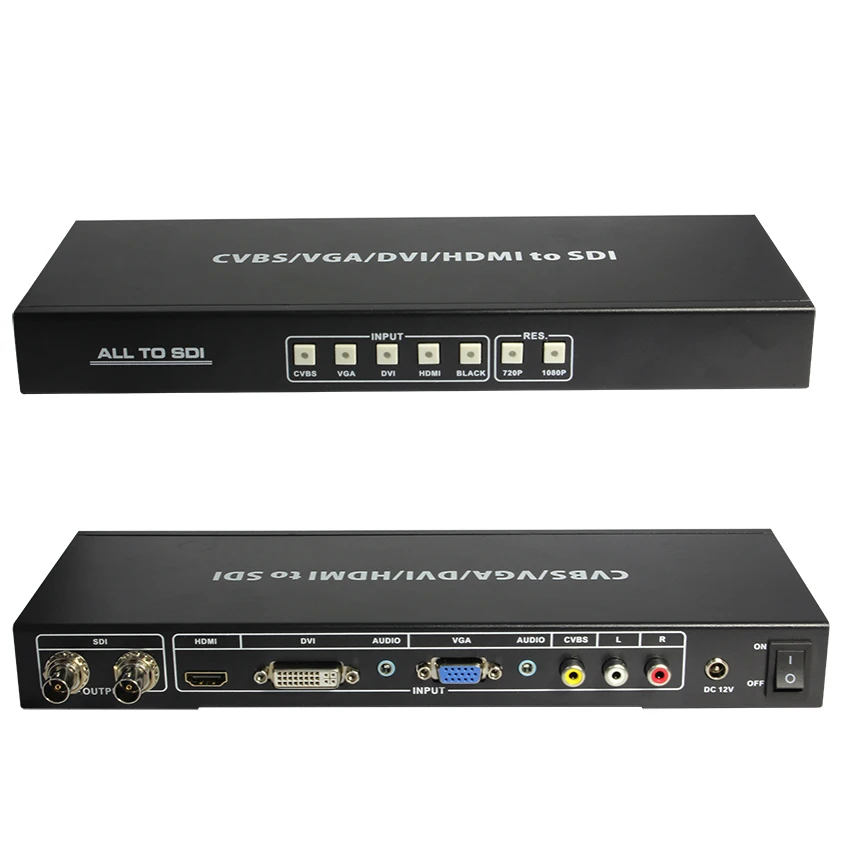 Все к SDI скейлер конвертер VGA/DVI/HDMI сигналы к SDI выходное расстояние до 100 м(3G-SDI) 200 м(HD-SDI