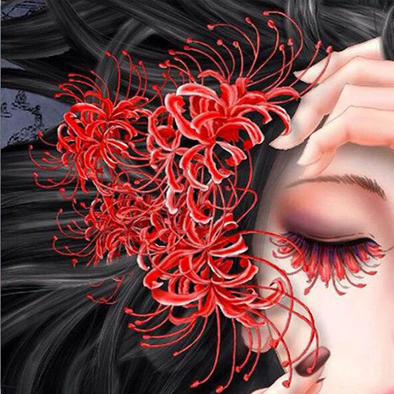 

5d Diy diamond painting Cross Stitch"Bana flower girl"Diamond mosaic Full square Diamond Embroidery Europe home decor Y2405