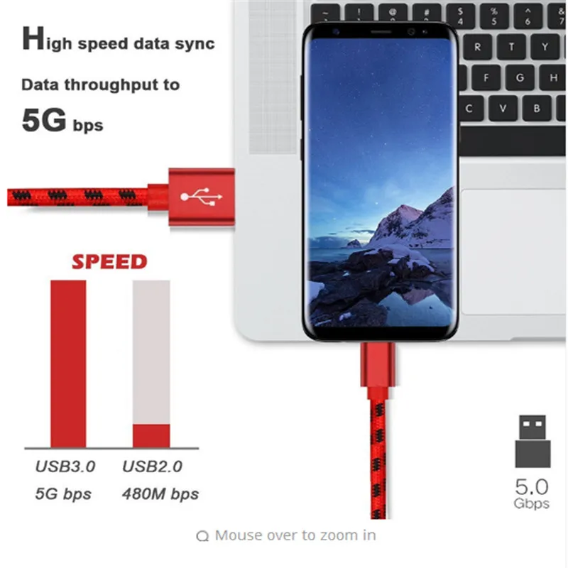 USB type C 3 1 кабель быстрой зарядки 0 2/1/2/3 м для Samsung Galaxy A3 A5 A7 2017 S8 S9 A320F A520F A720F Moto Z Z2 play