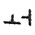 Пластиковый тройник с зазубринами 3 мм, соединитель для шланга для теплицы, садовые аксессуары, сплиттер для водяного шланга 40 шт.