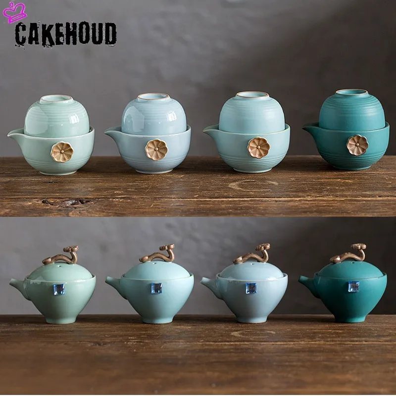 CAKEHOUD портативный дорожный чайный набор в винтажном китайском/японском стиле
