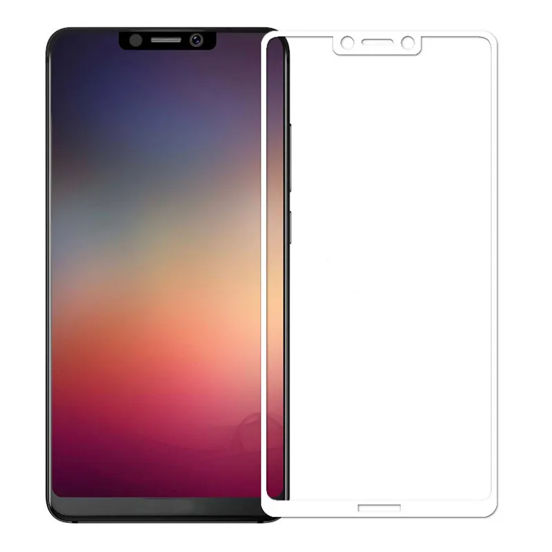Для Sharp Aquos S3, полное покрытие, закаленное стекло, защитная пленка, полное покрытие, стекло для телефона 9H 2.5D, черный, белый
